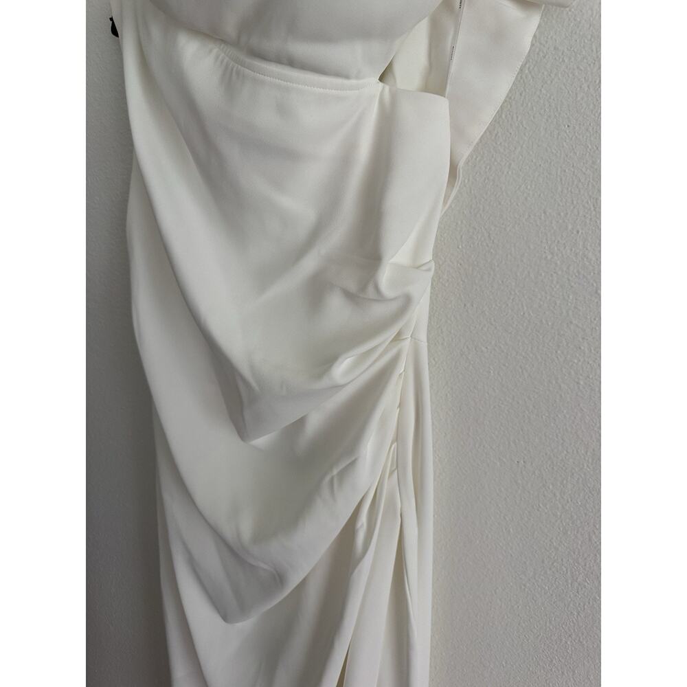 ELLIATT Isadora Ivory One Shoulder Women’s M Bridal Gown Maxi Dress - Picture 10 of 15